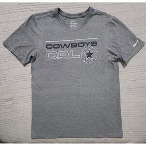 The Nike Tee Dallas Cowboys Men's Medium Athletic Cut Gray Short‎ Sleeve T-shirt